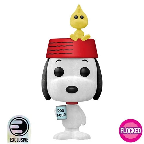 Television: Snoopy & Woodstock Flocked Funko Pop! Vinyl Figure #2096 - Entertainment Earth Exclusive